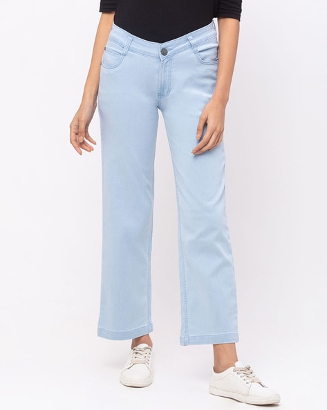 Buy Ice Blue Jeans & Jeggings for Women by ZOLA Online