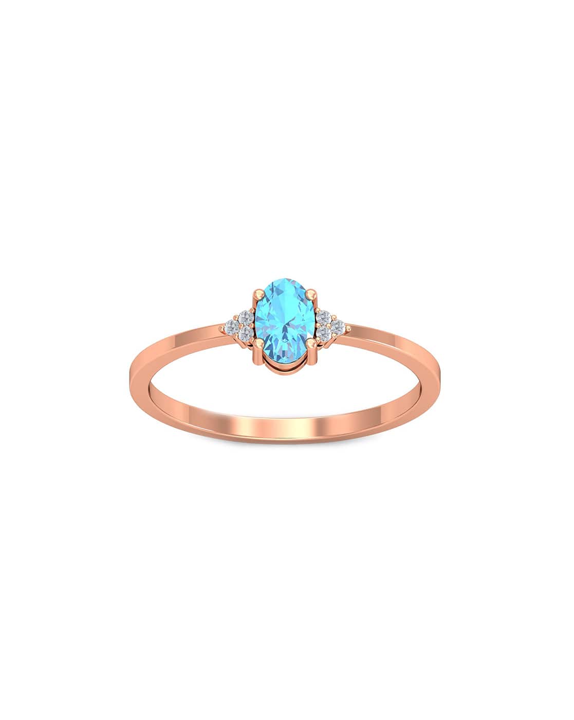 Buy Rose Gold Rings for Women by KuberBox Online