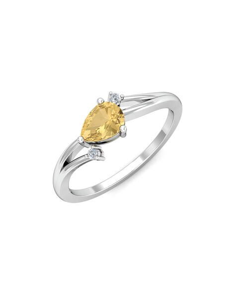 14K Solid Gold Elegant Thin Band Ring, Solitaire Yellow Topaz Ring, 14K  Gold Ring, Solid Gold Citrine Stone Ring, Gold Birthstone Jewelry - Etsy