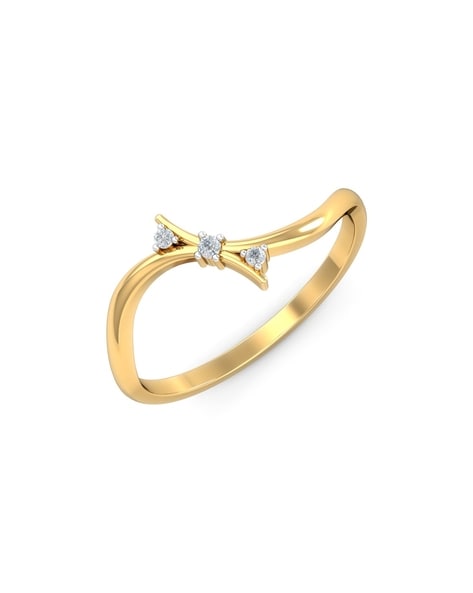 Buy Bow Tie Rings, Made with BIS Hallmarked Gold