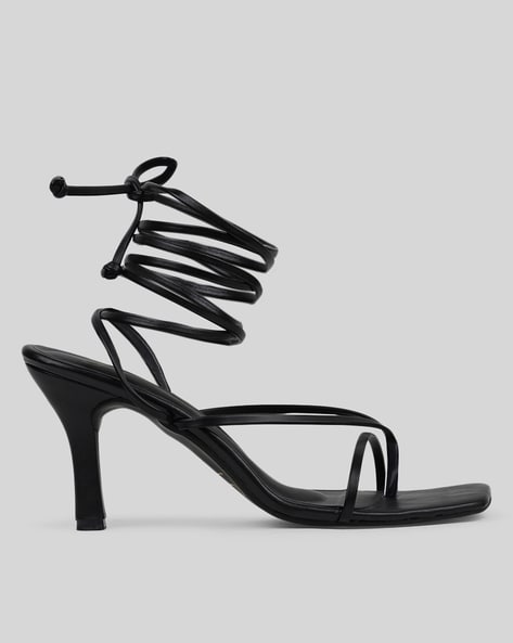 Buy Black Heeled Sandals for Women by MFT Couture Online Ajio