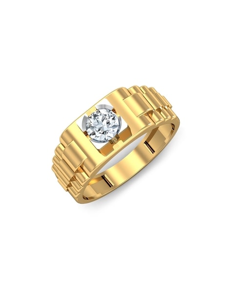 Roberto Coin 18k Yellow Gold Princess Ring with Diamonds – Bailey's Fine  Jewelry