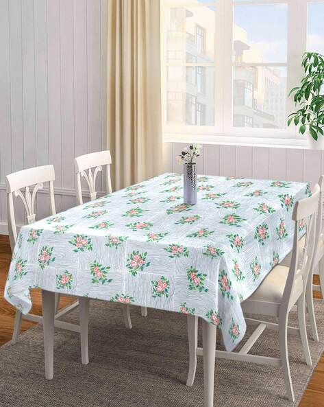 Floral Cotton Blend 6 SEATER Table Cover