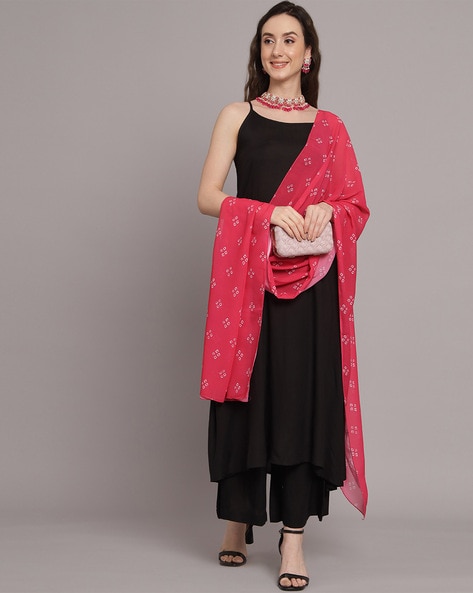 Buy online Pink Silk Dupatta With Zari Border from dupattas and scarves for  Women by Dupatta Bazaar for ₹399 at 33% off | 2024 Limeroad.com