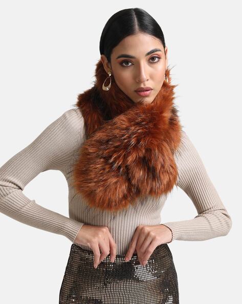 Faux Fur Criss-Cross Neck Wrap Price in India