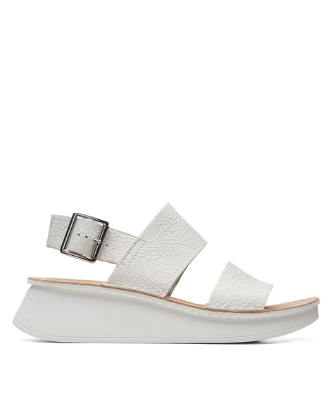 Clarks white sandals deals for women