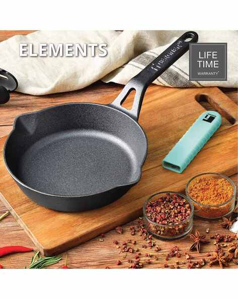 Cast Iron Dosa Tawa - 10 Inches - Silicon Handle