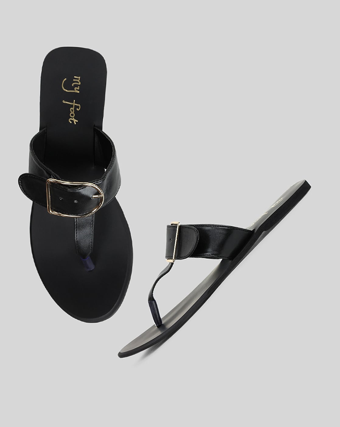 Buy Fendi Black and Grey Flat Sandals Online in India - Vogue Mine