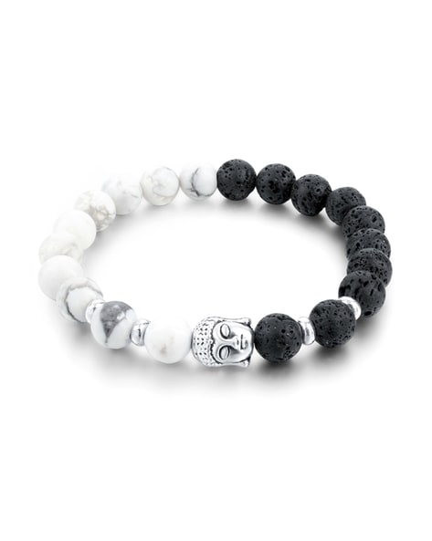 Buy Black & White Bracelets & Kadas for Men by Kairangi by Yellow Chimes  Online