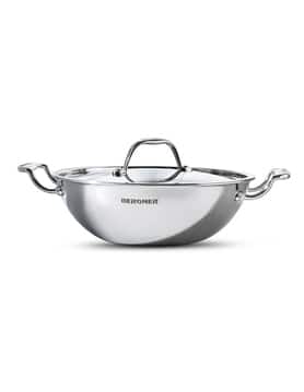 bergner Stainless Steel Kadhai with lid-picture-15