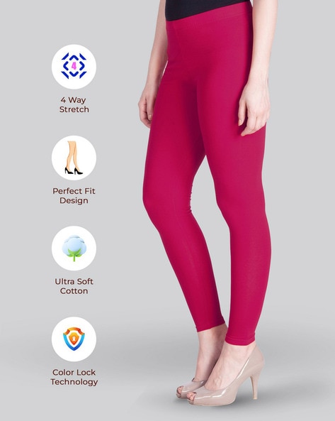 White High Waist Lux Lyra Ankle Length Leggings, Ethnic Wear, Slim Fit at  Rs 245 in Ahmedabad