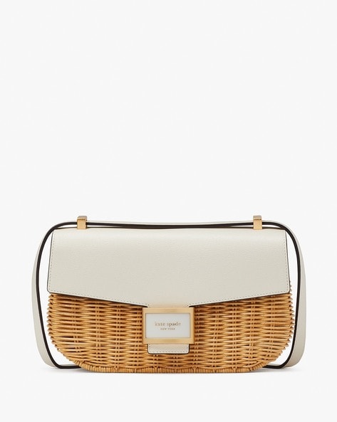 Kate spade woven on sale handbag