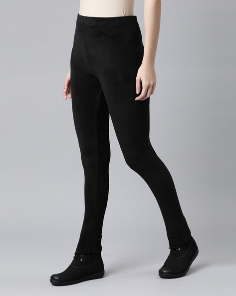 Buy Go Colors Black Shimmer Leggings (M) Online