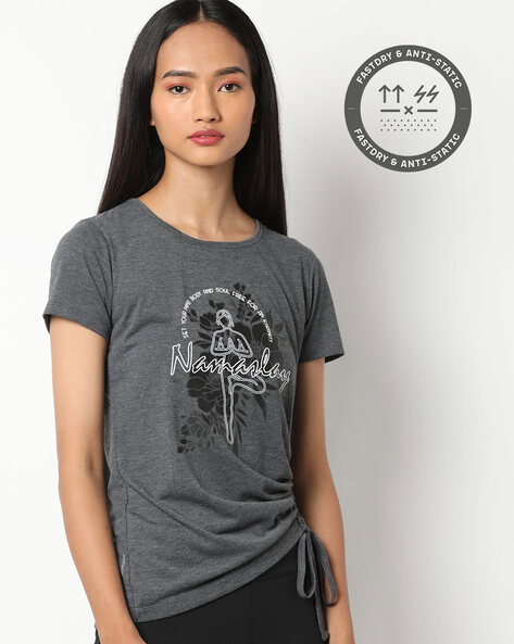 Buy Grey Tshirts for Women by PERFORMAX Online