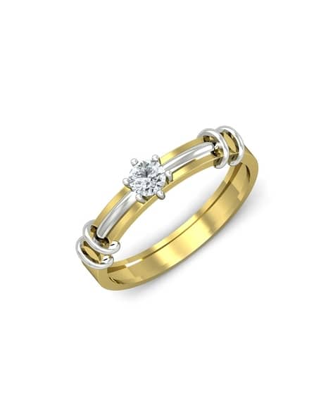 Yellow Gold Diamond-Studded Verocious Victoria Band