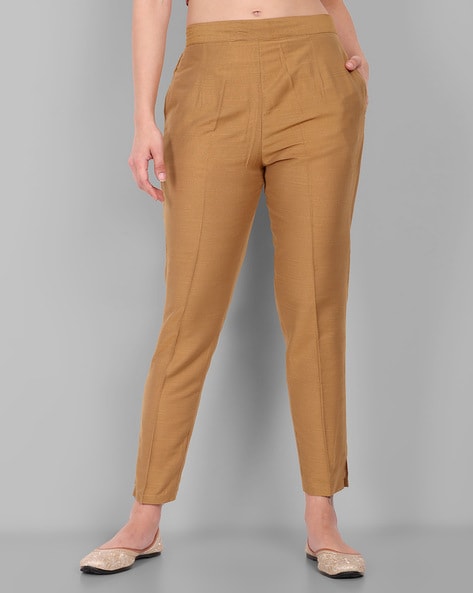 Straight Fit Pants with Insert Pockets Price in India