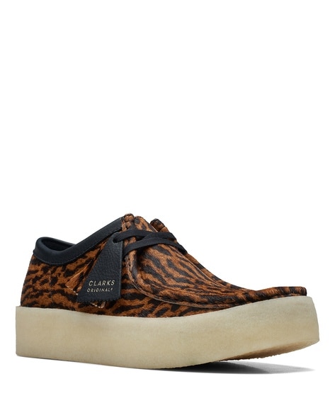 Clarks animal hot sale print shoes