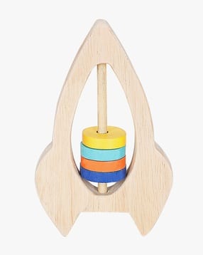 Wooden Rocket Rattle