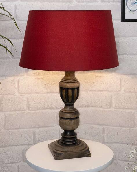 HOMESAKE Wooden Lighting Table Lamp with Shade