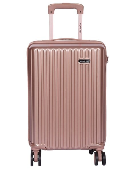 Buy Romeing Milano Rose Gold Textured Hard Case Medium Trolley Bag cms at  Best Price @ Tata CLiQ