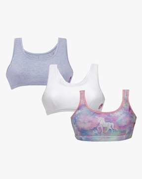 GIRLS JUSTICE SPORTS Bras 2 Pack Lot Size 28 NEW Soft Pink