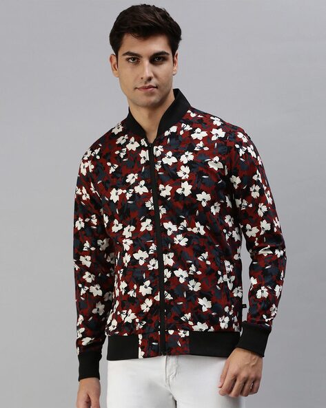 Lauren Ralph Lauren Petite Floral-Print Bomber Jacket - Macy's