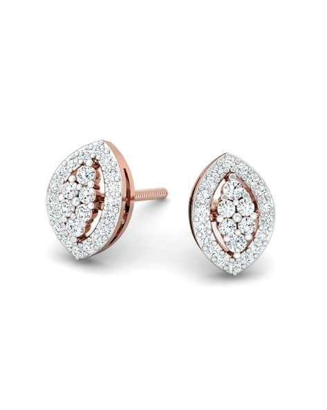 Buy Rose Gold Earrings for Women by KuberBox Online | Ajio.com