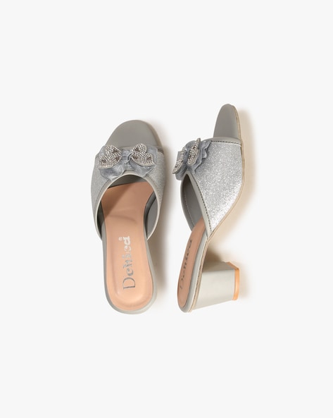 Cheap on sale silver sandals