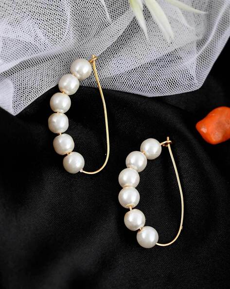 Cute Seed Pearls Earrings  Hyderabadi Original Pearls Shop