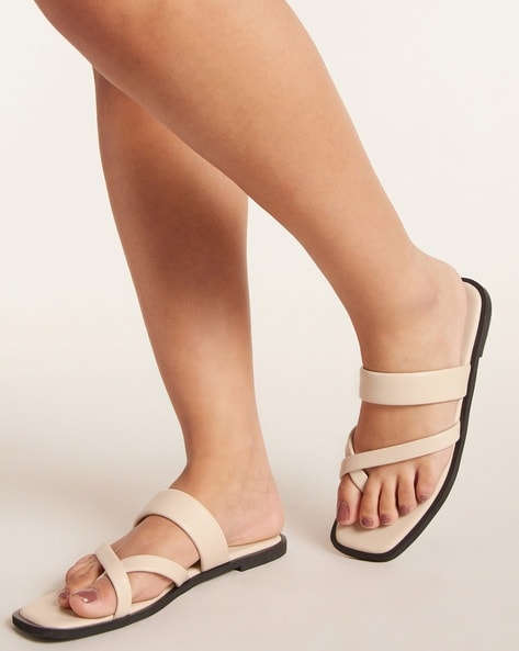 Buy Off White Flat Sandals for Women by Twenty Dresses Online