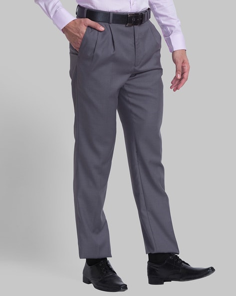 Pleated Trousers with Insert Pockets