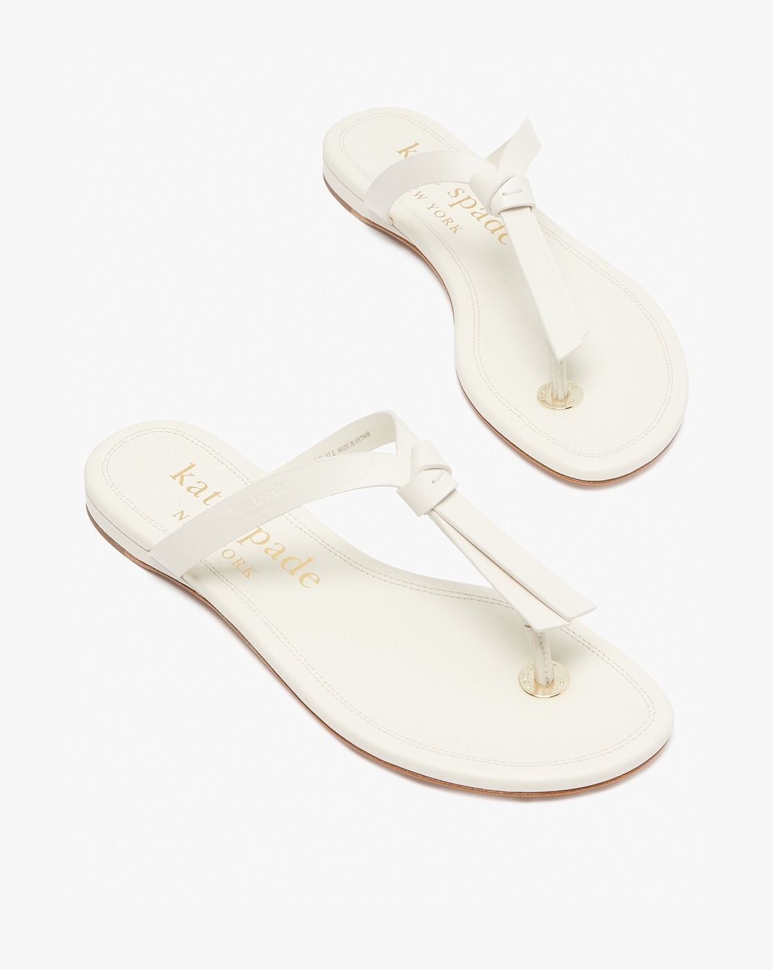 Kate spade white sales flip flops