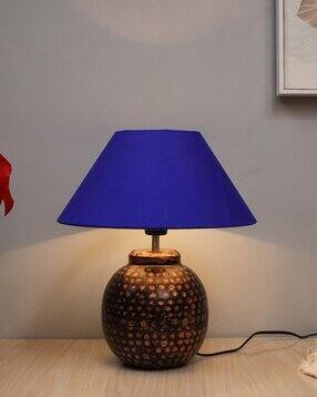 Antique Bronze Table Lamp with Shade-image-6