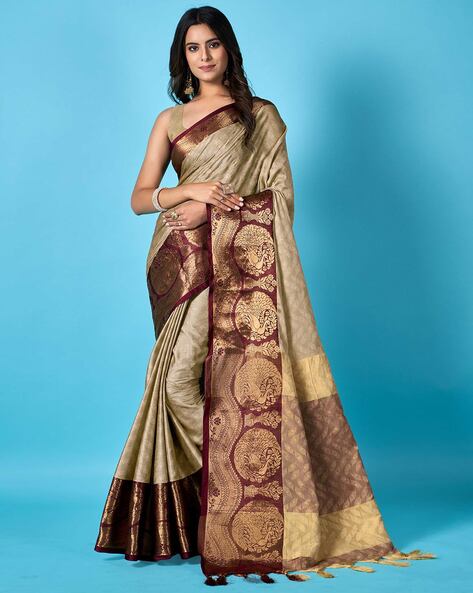 Buy Green Sarees for Women by Noise Online | Ajio.com