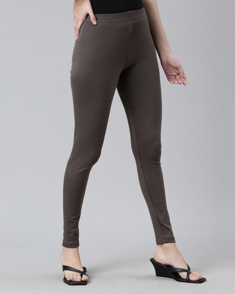 Buy Grey Leggings for Women by GO COLORS Online