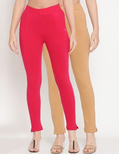 Pack of 2 Leggings with Elasticated Waist