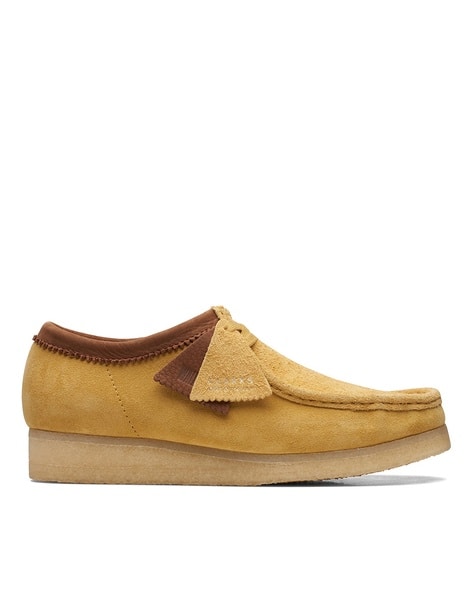 【Clarks】 WallabeeEVO WP Buy CLARKS Men Wallabee Lace-Up Shoes Online | Ajio.com
