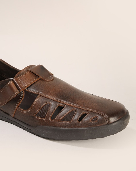 Buy LEE COOPER Tan Mens Velcro Closure Sandal | Shoppers Stop