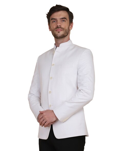 White clearance collar coat