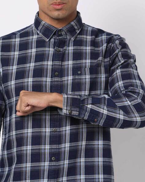 Plaid Checked Cotton Shirt