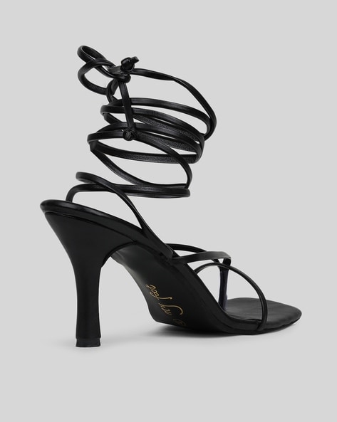 Welcome Back Tie Up Heels - Black | Fashion Nova, Shoes | Fashion Nova