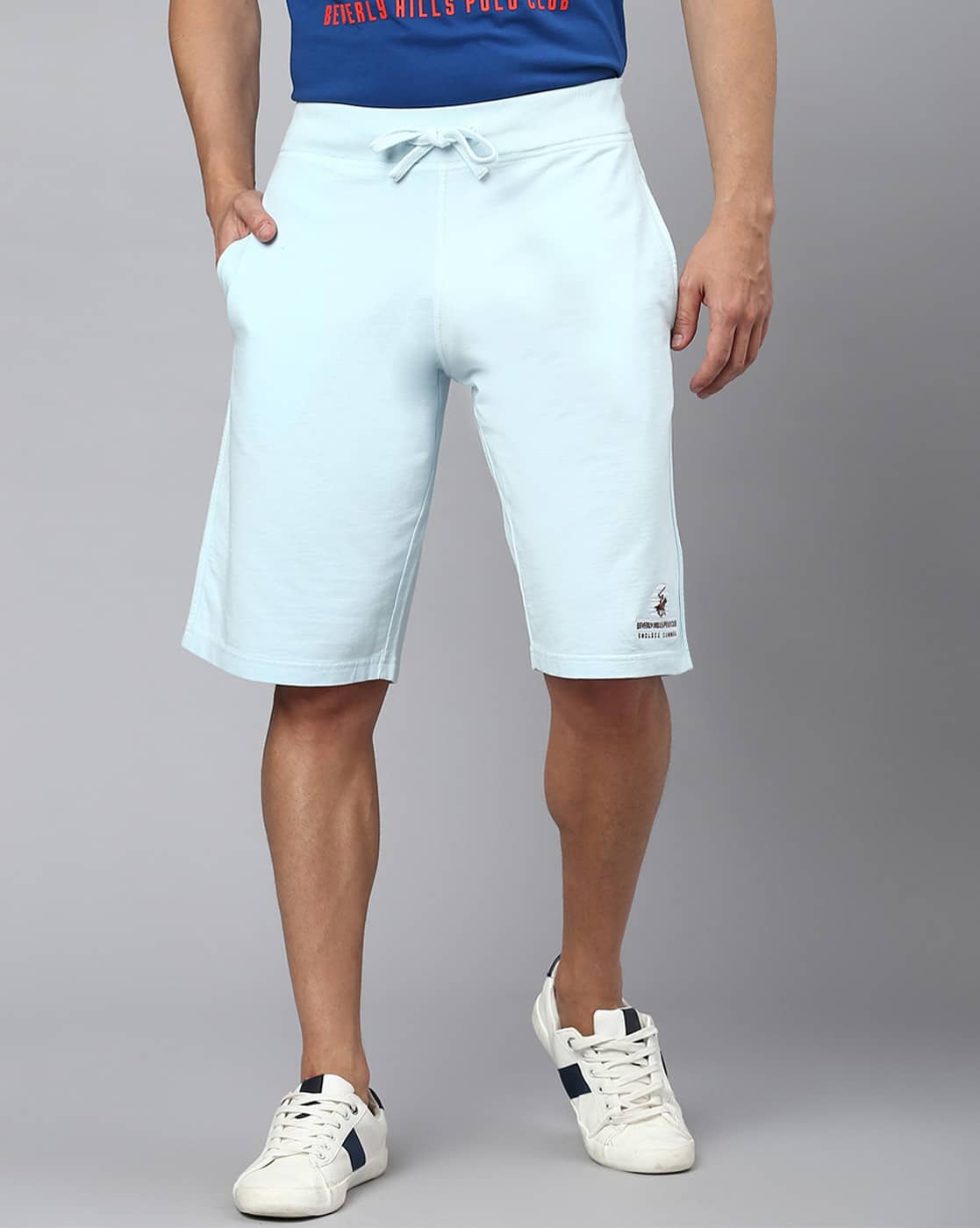 Buy Blue Shorts 3/4ths for Men by Beverly Hills Polo Club Online