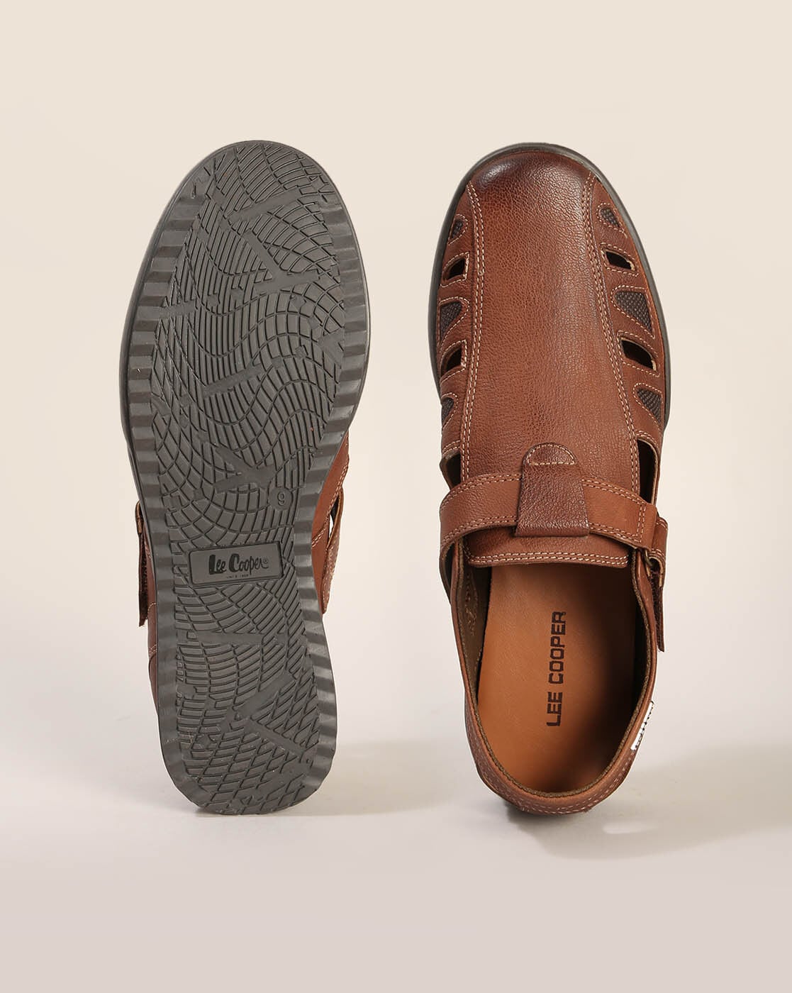 Buy LEE COOPER Leather Slipon Men's Casual Sandals | Shoppers Stop