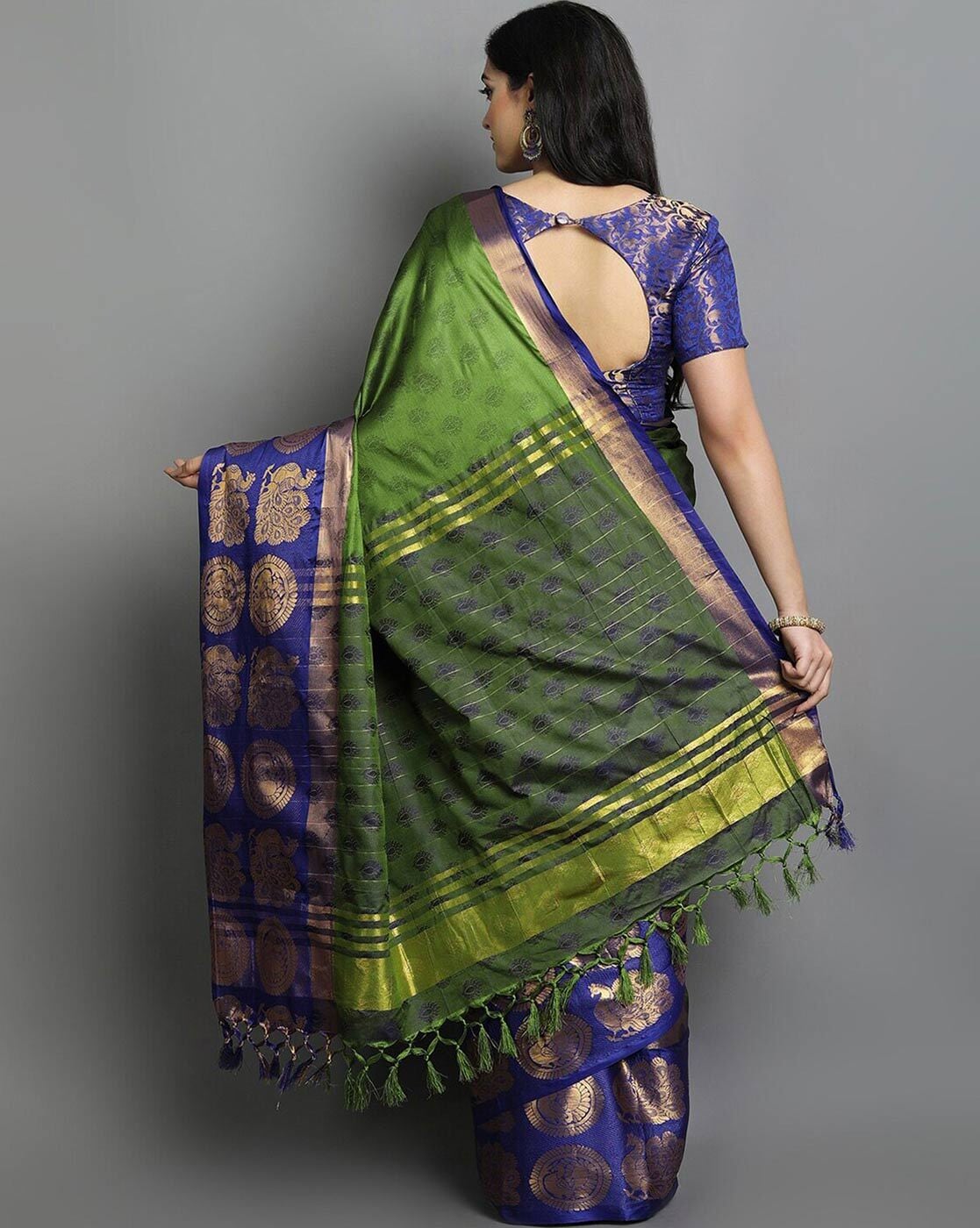 Buy Lavanya The Label Green Organza Ready To Wear Saree - Sarees for Women  19419294