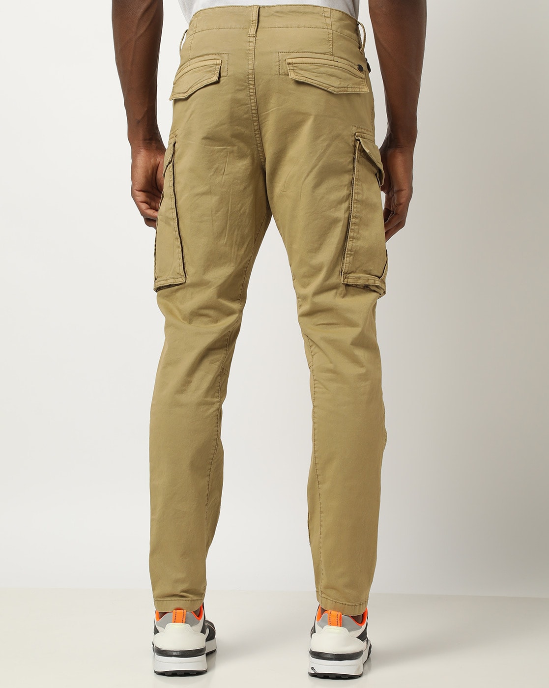 PullBear Relaxed Fit Cargo Trousers in Natural for Men  Lyst UK