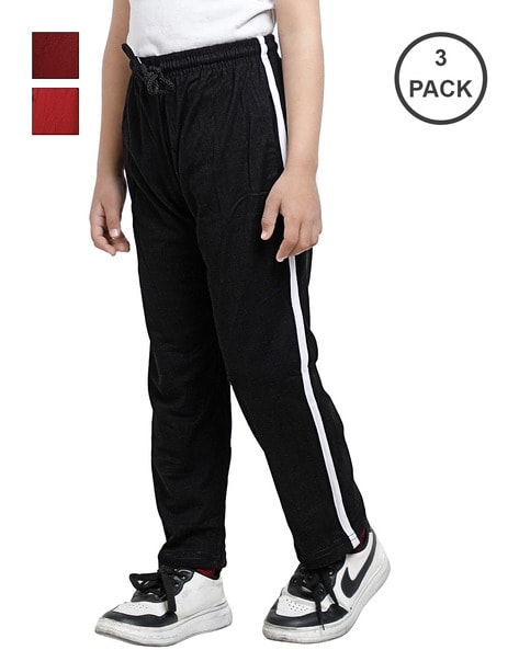 Straight Track Pants with Contrast Taping