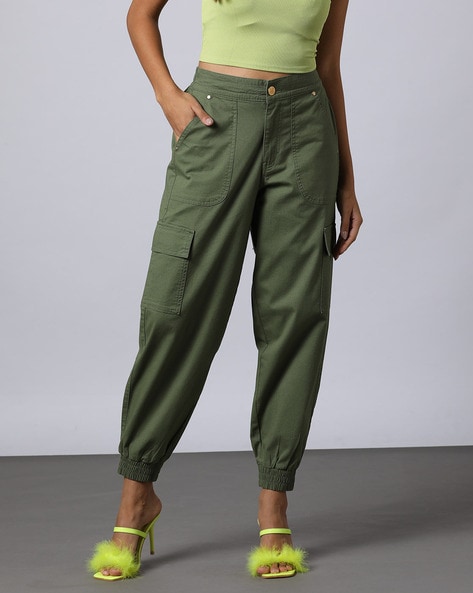 Buy High Waist Stretch Cargo Pants Women Baggy Cargo Jeans with Pocket  Baggy Jogger Relaxed Y2K Pants Fashion Jeans 368army Green 6 at Amazonin
