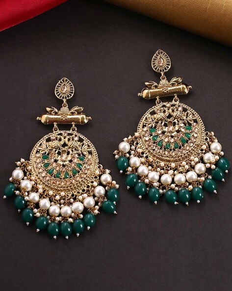 Peacock hot sale green earrings