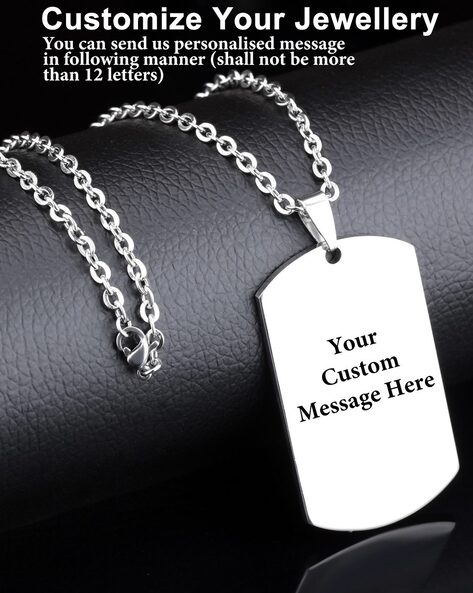 Custom dog tag deals for men