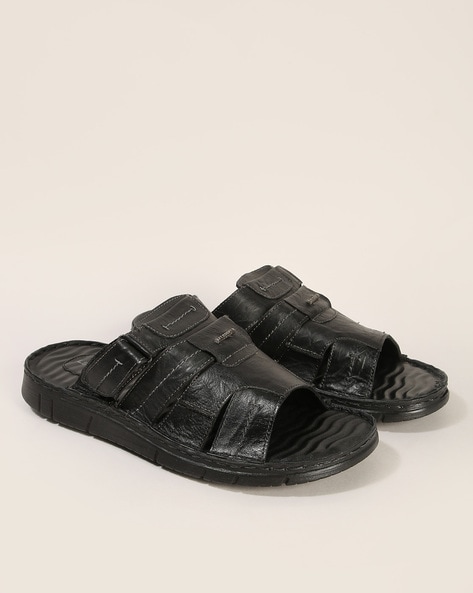 Slip-On Sandals with Velcro Fastening